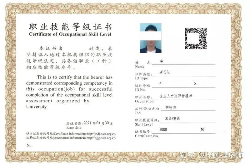 职业技能等级证书报名